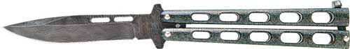 Bear & Son Butterfly Knife - 3.38" Galaxy Damascus! Bear & Son