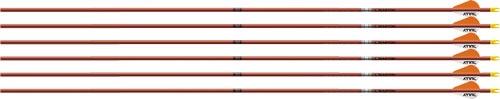 Easton Arrow Fmj 5mm 340 W/ 2" - Bully Vanes 6-pack Autumn Org Easton
