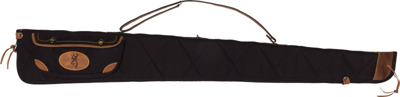 Browning Lona Canvas Gun Case - 52" Black/brown Trim W/sling Browning