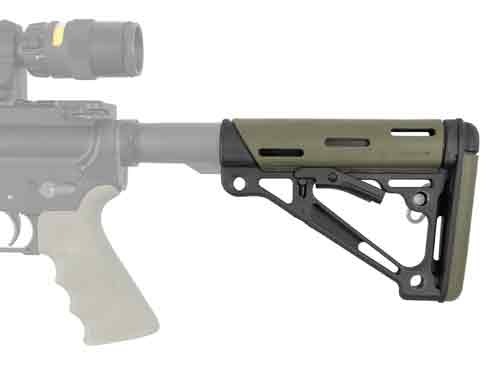 Hogue Ar-15 Collapsible Stock - Od Green Rubber Mil-spec Hogue