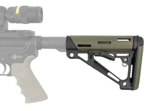 Hogue Ar-15 Collapsible Stock - Od Green Rubber Commercial Hogue