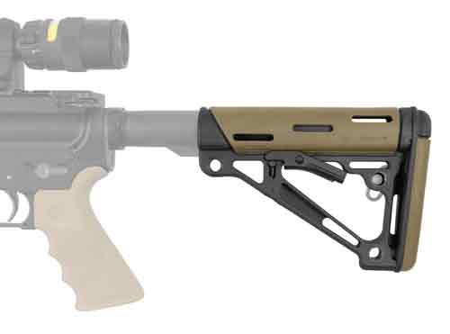 Hogue Ar-15 Collapsible Stock - Fde Rubber Commercial Hogue