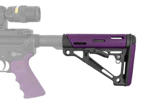 Hogue Ar-15 Collapsible Stock - Purple Rubber Mil-spec Hogue