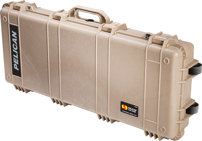 Pelican 1700 Case W/ Wheels - 3 Pc Foam Fits 34" Guns Tan Pelican