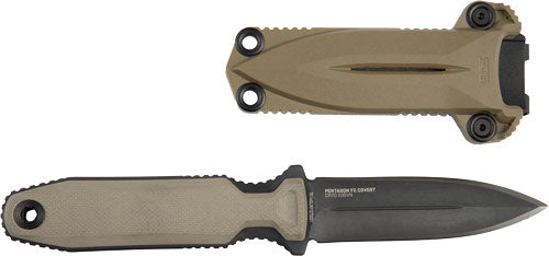 Sog Knife Pentagon Fx Covert - 3.41" Dbl Edge Blade Fde SOG