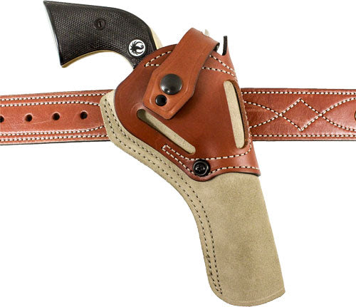 Desantis Wild Hog Holster Lthr - Ambi Ruger Single Six 5.5" Nat DeSantis
