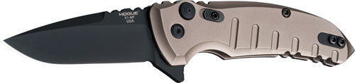 Hogue X1 Microflip 2.75" Foldr - Drop Pt Blk Blade Aluminm Fde! Hogue