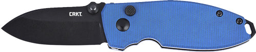 Crkt Squid 2.2" Fine Edge - Blue/black Button Lock D2 CRKT Knives