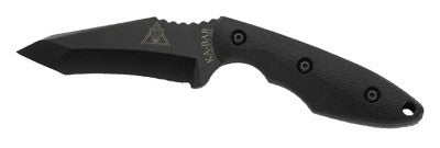 Ka-bar Tdi Hinderer Hell Fire - Knife 3.5625" W/sheath Black Ka-Bar Knives