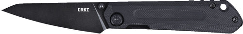 Crkt Straight 2.6" Plain Edge - Black/black G10 D2 CRKT Knives