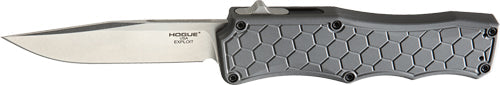 Hogue Exploit 3.5" Otf Auto - Aluminum Clip Point Blade Grey Hogue