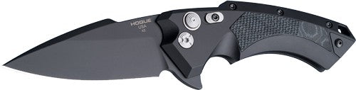 Hogue X5 3.5" Folder Spear - Point Blade Alum/g-mascus Blk Hogue