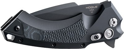 Hogue X5 3.5" Folder Spear - Point Blade Alum/g-mascus Blk Hogue