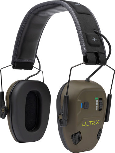 Ultrx Bionic Fuse Ion E-muff - Bluetooth Earmuff 22db Olive Allen