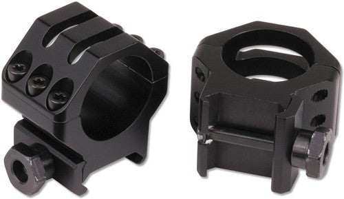 Weaver Rings 6-hole Tactical - 1" High Matte .400" Weaver