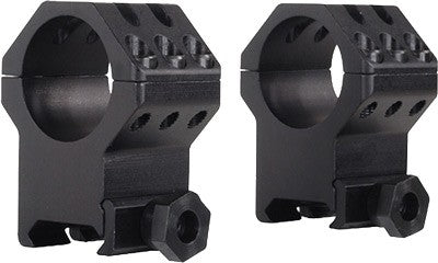 Weaver Rings 6-hole Tactical - 1" Xx-high Matte .640" Weaver