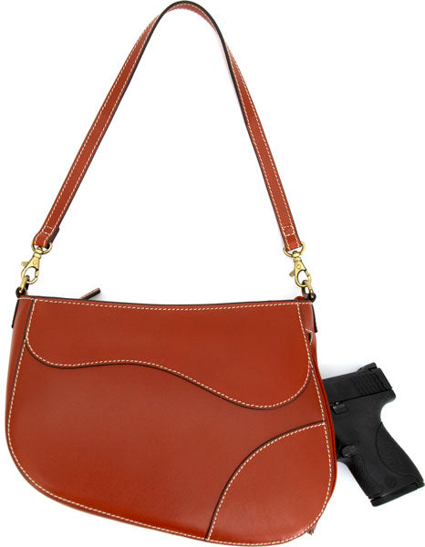 Cameleon Saddle Purse - Concealed Carry Bag Brown! Cameleon