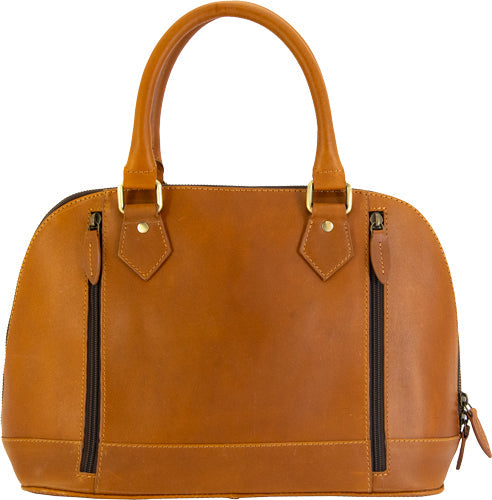 Cameleon S&w Classic Satchel - Concealed Carry Purse Brown Cameleon