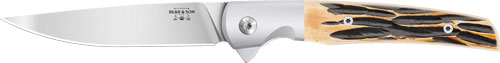 Bear & Son 21 Pattern 3.38" D2 - Stag Bone Rancher Liner Lock Bear & Son