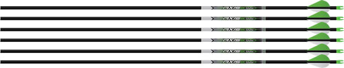 Easton Arrow Axis 5mm 400 - 6-pack W/ 2" Blazer Vanes Easton