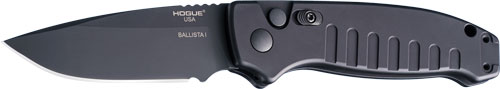 Hogue Ballista-i Button Auto - Drop Point Blade Matte Blk 3.5 Hogue