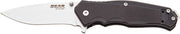 Bear Edge G10 Sideliner 3.38" - W/clip Black Handle! Bear Edge