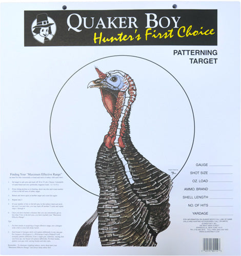 Quaker Boy Paper Target Turkey - 20" X 20" 100-pack Quaker Boy