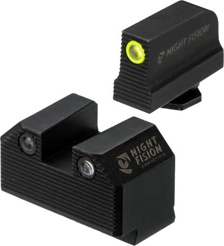 Night Fision Trit Stealth Yllw - Front/square Set For Glock Night Fision