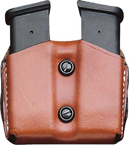 Desantis Double Mag Pouch Owb - Leather Sig P365 Tan DeSantis