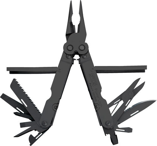 Sog Multi-tool Powerlock Black - Oxide W/sheath 18 Tools SOG