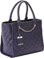 Bulldog Concealed Carry Purse - Quilted Tote Style Navy<< Bulldog