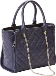 Bulldog Concealed Carry Purse - Quilted Tote Style Navy<< Bulldog