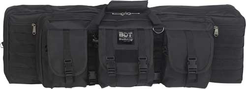 Bulldog 36" Double Tactical Cs - 3 Large Access Pockets Black Bulldog