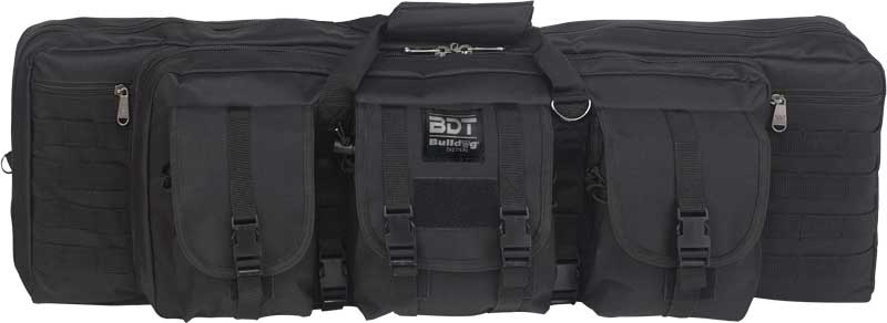 Bulldog 43" Single Tactical Cs - 3 Large Access Pockets Black Bulldog