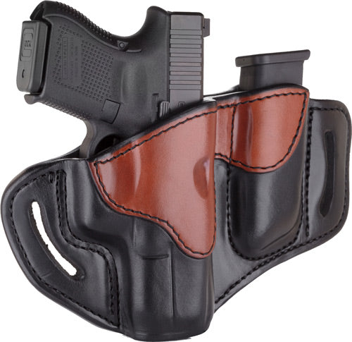 1791 Bh2.1 Blt Holstr W/ Mag - Pch Mult-fit Rh Glk 17 Br/blk 1791 Gunleather