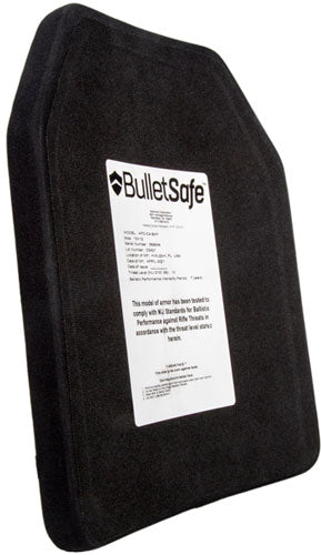 Bulletsafe Ballistic Level Iv - Plate 7.7lbs Shooters Cut BulletSafe