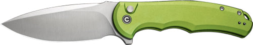 Civivi Knife Praxis 3.75" Lime - Green Aluminum/satin Button Lk CIVIVI