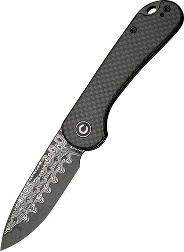 Civivi Knife Elementum Slip - Joint 2.9" Crbn Fbr/damascus CIVIVI