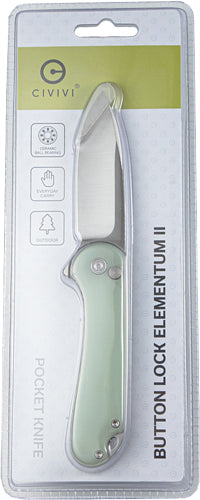 Civivi Knife Elementum Ii 2.96 - " Natural G10/satin Clam Pack CIVIVI