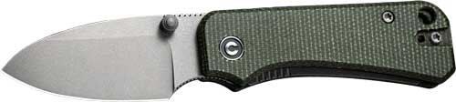 Civivi Knife Baby Banter 2.34" - Green Micarta/gray Stnwsh! CIVIVI