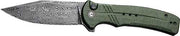 Civivi Knife Cogent 3.47" - Green Micarta/damascus Bttnlk! CIVIVI