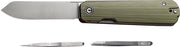 Civivi Knife Sendy 2.83" - Milled Green/red G-10 Clam Pk CIVIVI