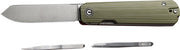 Civivi Knife Sendy 2.83" - Milled Green/red G-10 Satin CIVIVI