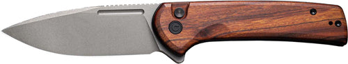 Civivi Knife Conspirator 3.48" - Cuibourtia Wood/gry Stonewash! CIVIVI