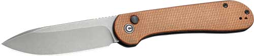 Civivi Knife Elementum 3.47" - Brown Micarta/gray Stonewashed CIVIVI