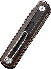 Civivi Knife Foldis 2.67" Blk - Hand Rubbed Copper/silver! CIVIVI