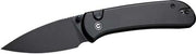Civivi Knife Quibit 2.98" Blk/ - Blk Stonewash Button Lock CIVIVI