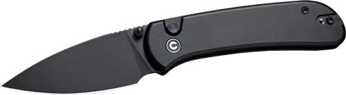 Civivi Knife Quibit 2.98" Blk/ - Blk Stonewash Button Lock CIVIVI