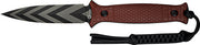 Civivi Knife Perfrico Fixed - 4.49" Bugundy G10/striped Bld CIVIVI