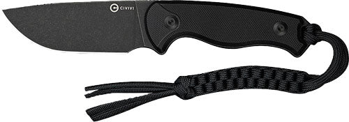 Civivi Knife Timberbark 3.2" - Fixed Black/black G10 Stnwash CIVIVI